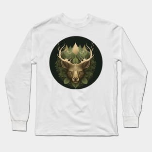 Nature Lover Deer Bear - Designs for a Green Future and Hunters Long Sleeve T-Shirt